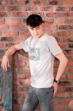 FBI JEANS DESENLİ SLİMFİT PAMUKLU ERKEK T-SHİRT