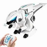 Oyuncak Uzaktan Kumandalı 13 Fonksiyonlu Dokunma Sensörlü Etkileşimli Işıklı Müzikli Robot Dinozor