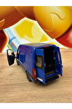 Mercedes Sprinter Çek Bırak Diecast Model Araba Mercedes-Benz Sprinter Lacivert Kapalı Kasa Araba