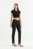Banny Jean Kadın Comfort Fit Jean Pantolon Siyah
