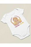 Yavru Aslan Yazılı Pamuklu Yumuşak Unisex Çıtçıtlı Body Zıbın