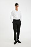 DeFacto Slim Fit Dar Kesim Oxford Basic Düz Pamuk Karışımlı Uzun Kollu Beyaz Gömlek R4340AZ24AUWT34