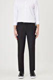 Erkek Siyah Slim Fit Dar Kesim Esnek Klasik Pantolon