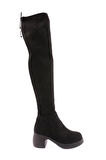 Dgn 2100 Kadın Strech Knee High Topuklu Çizme