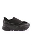 Dgn M380-22K Kadın Strech Taşli İp Detayli Mega Kalin Taban Sneakers Ayakkabi