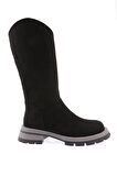 Dgn 4005 Kadın Yandan Fermuarli Uzun Bot