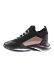 Dgn 315-23Y Kadın Kalin Taban Strech Detayli Silver Taş Bağcikli Sneakers Ayakkabi