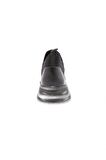 Dgn 315-23Y Kadın Kalin Taban Strech Detayli Silver Taş Bağcikli Sneakers Ayakkabi