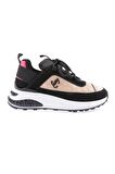 Dgn 657-22K Kadın Kalin Taban Bağcikli Sneakers Ayakkabi