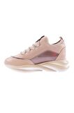 Dgn 315-23Y Kadın Kalin Taban Strech Detayli Silver Taş Bağcikli Sneakers Ayakkabi