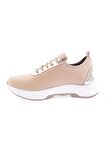 Dgn 1013-23Y Kadın Bağcikli Yan Silver Taşli Strech Kalin Taban Sneakers Ayakkabi