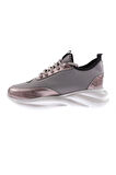 Dgn 211-23Y Kadin Kalin Taban Bağcikli Sneakers Ayakkabi