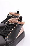 Dgn Es851 Kadin Kalin Taban Halhal Detayli Silver Taşli Sneakers Ayakkabi