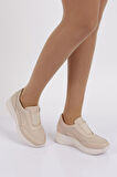 Dgn 2261 Kadin Lastik Detayli Comfort Ayakkabi