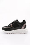 Dgn Es868 Kadın Kalin Taban File Detayli Sneakers Ayakkabi