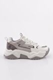Dgn 65100-22Y Kadın Bağcikli Kalin Taban Sneakers Ayakkabi