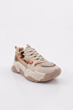 Dgn 65100-22Y Kadin Bağcikli Kalin Taban Sneakers Ayakkabi