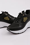 Dgn 62158 Kadın Kalin Taban Bağcikli Sneaker