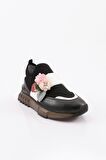 Dgn 240 Kadın Çiçek Detayli Sneakers