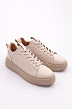 Dgn 477-23Y Kadin Kalin Taban Bağcikli Sneaker Ayakkabi