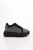Dgn 501 Kadin Bağcikli Kalin Taban Sneaker Ayakkabi