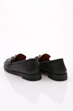 Dgn 1852 Kadin Metal Aksesuarli Loafer Ayakkabi