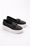 Dgn 480 Kadin Metal Tokali Loafer Ayakkabi