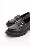 Dgn 4261 Kadin Aksesuarli Loafer Ayakkabi