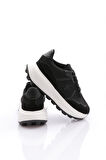 Dgn Brt2427 Kadin Bağcikli Kalin Tabanli Sneaker Ayakkabi
