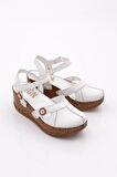 Dgn 217-2064 Kadin Mega Kalin Taban Sandalet