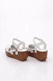 Dgn 217-2064 Kadin Mega Kalin Taban Sandalet