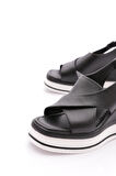 Dgn 722-24170 Kadin Mega Kalin Taban Sandalet