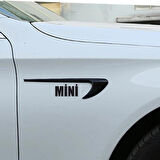 Mini Cooper için Yan kapı ve Çamurluk uyumlu havalandırma görünümlü marka yazılı aksesuar set
