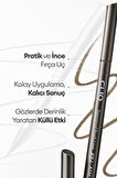 İnce Mikrofiber Fırça Uçlu, Sabitlenen Eyeliner CLIO Superproof Brush Liner Kill Ash (002 Ash Brown)