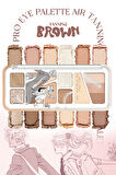 Hafif Dokulu Yoğun Renklere Sahip Göz Farı Paleti CLIO Pro Eye Palette Air (15 Tanning Brown)