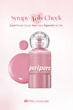 İnce Yapılı, Ciltle Bütünleşen, Pigmentli Likit Allık PERIPERA Syrupy Tok Cheek (02 Milky Lavender)