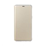 Galaxy A8 (2018) ile Uyumlu Neon Flip Koruyucu Kılıf Altın EF-FA530PFEGWW