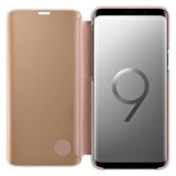 Galaxy S9 ile Uyumlu Clear View Kılıf Altın EF-ZG960CFEGWW