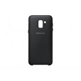 Galaxy J6 2018 ile Uyumlu Dual Layer Sert Kılıf Siyah