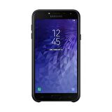 Galaxy J4 2018 ile Uyumlu Dual Layer Sert Kılıf Siyah