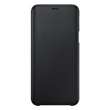 Galaxy J6 2018 ile Uyumlu Wallet Cover Kılıf Siyah EF-WJ600CBEGWW