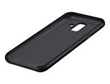 Galaxy A6 2018 ile Uyumlu Çift Katmanlı Arka Kapak Siyah EF-PA600CBEGWW