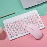 NPS - Bluetooth Klavye Mouse Set PEMBE