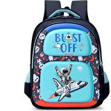 Taros Unick Color Astronot Kabartmalı Orta Boy Sırt Çantası
