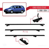 Ford Focus (C170) SW 1998-2004 Arası ile Uyumlu BASIC Model Ara Atkı Tavan Barı Siyah 3 Adet