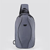 Ççs 31409 Tek Omuz Askılı Sırt ve Göğüs Çantası Gri