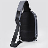 Ççs 31409 Tek Omuz Askılı Sırt ve Göğüs Çantası Gri