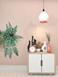 Yapay Çiçek Pastel Cycas Aşk Merdiveni 80cm Eğrelti Otu Sıkas Bitkisi 12 Yaprak 40*80cm Yapay Bitki