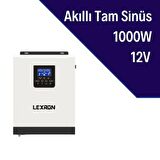 LEXRON 1KVA 12VOLT TAM SİNÜS AKILLI İNVERTER 