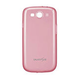 Galaxy S3 i9300 ile Uyumlu Protective Cover Kılıf Pembe EFC-1G6WPECSTD